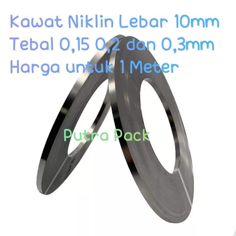 Kawat Niklin/ Elemen Pemanas Mesin Vacuum Sealer Lebar 10mm