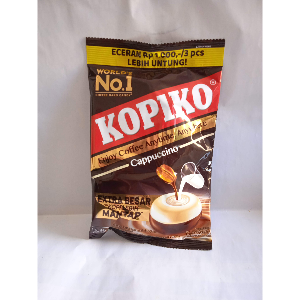 

MAYORA Kopiko 175g 50 Butir Permen Kopi Ekstra Besar