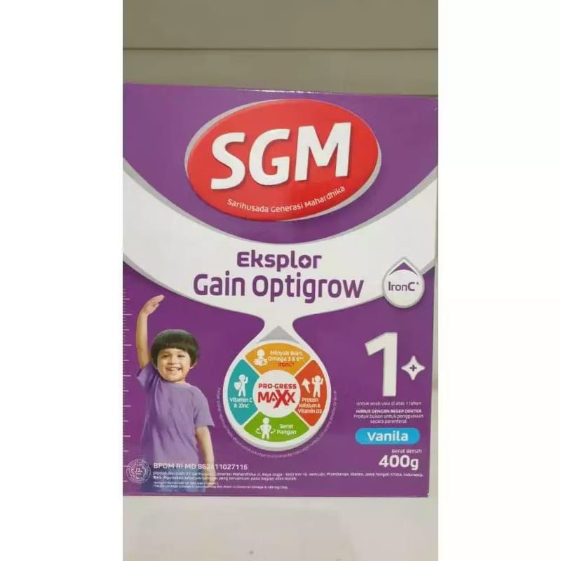 Susu SGM Eksplor Gain Optigrow 1+ (1Dus @400gr)