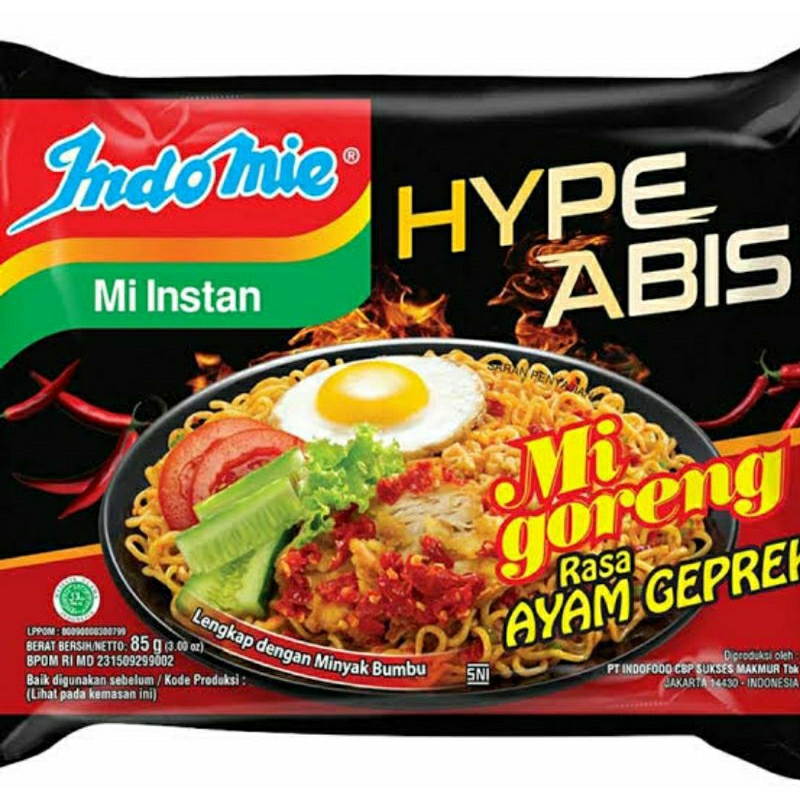 

INDOMIE MIE GORENG AYAM GEPREK 85 GRAM