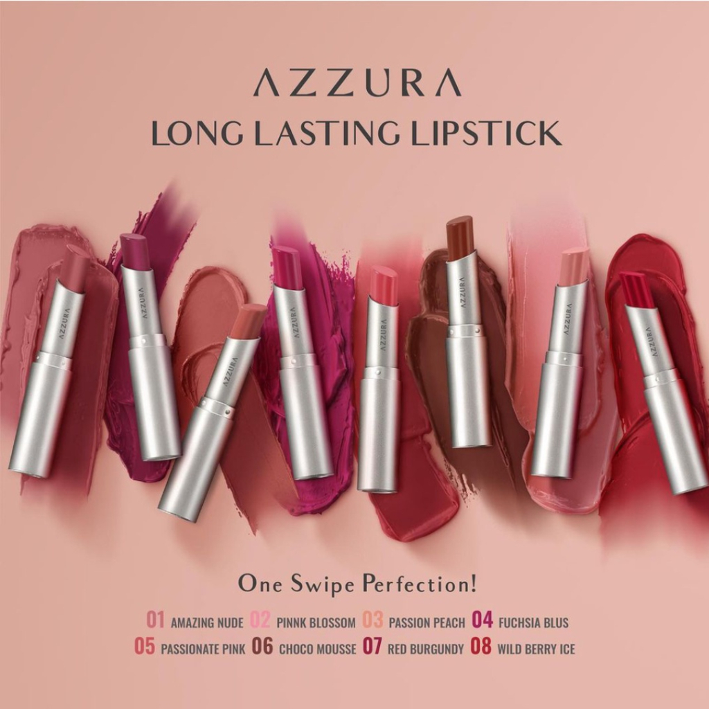 Azzura Longlast Lips/Lipstik-Mitra Sehati Swalayan