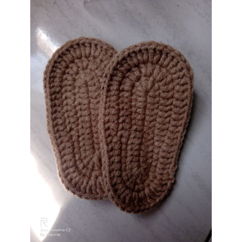 alas sepatu rajut milk cotton