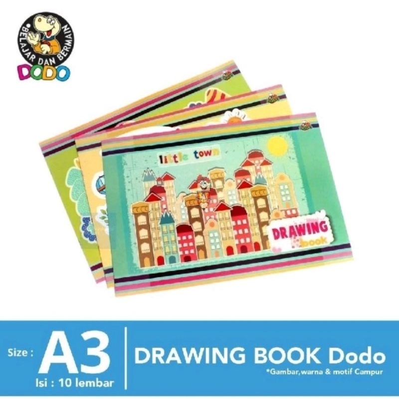 

buku gambar dodo / buku gambar besar / buku gambar A3 Dodo / buku gambar a3