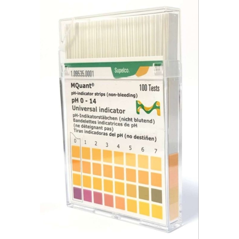 Kertas pH/ Lakmus untuk pH air dari Merck (asam, basa dan netral)
