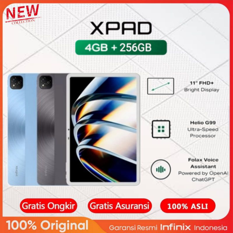 INFINIX XPAD 4G LTE SIM CARD RAM 8GB MEMORY 256GB 8/256GB 4/256GB GARANSI RESMI INFINIX 1 TAHUN