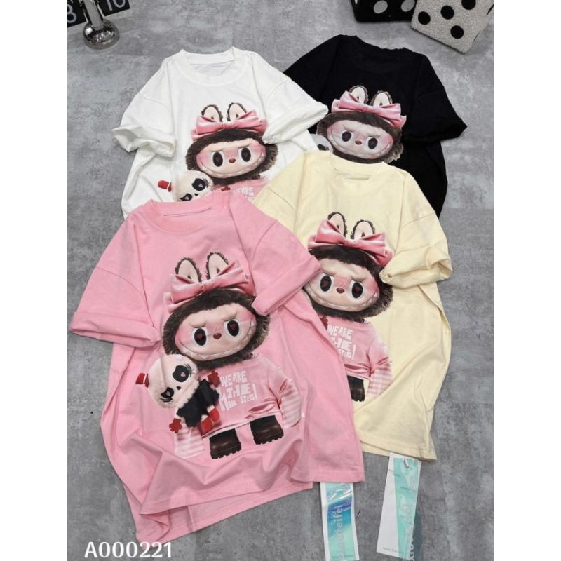 Kaos Bangkok labubu atasan import wanita oversize bigsize jumbo premium