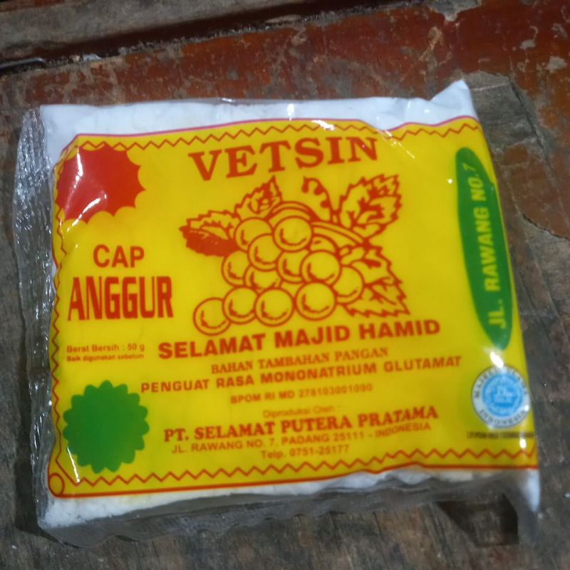 

VETSIN CAP ANGGUR 50GR
