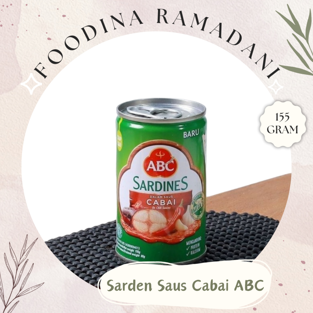 

SARDEN SAUS Cabai - ABC Sardenes [ 155gr ] Harga Per PCS