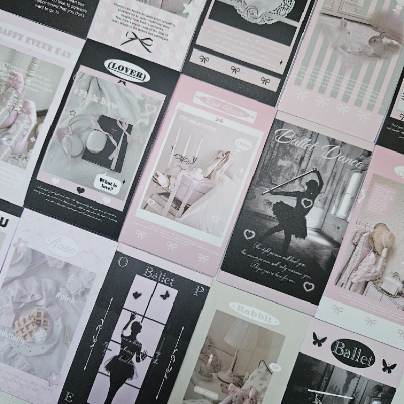 

[READY STOCK] Sticker Seal Ballet Aesthetic Random Untuk Packing