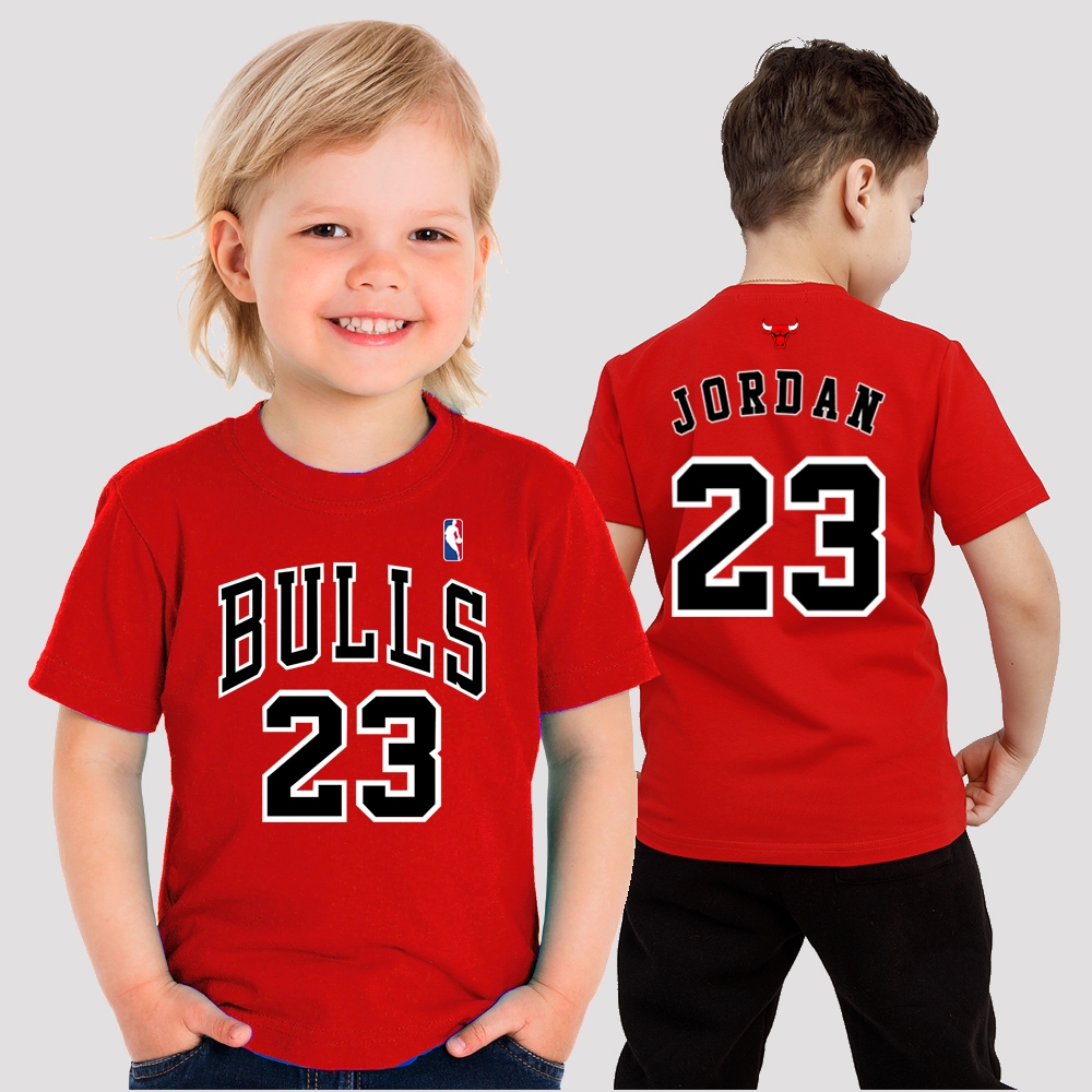 Kaos basket anak NBA chicago bulls jordan 23 t shirt