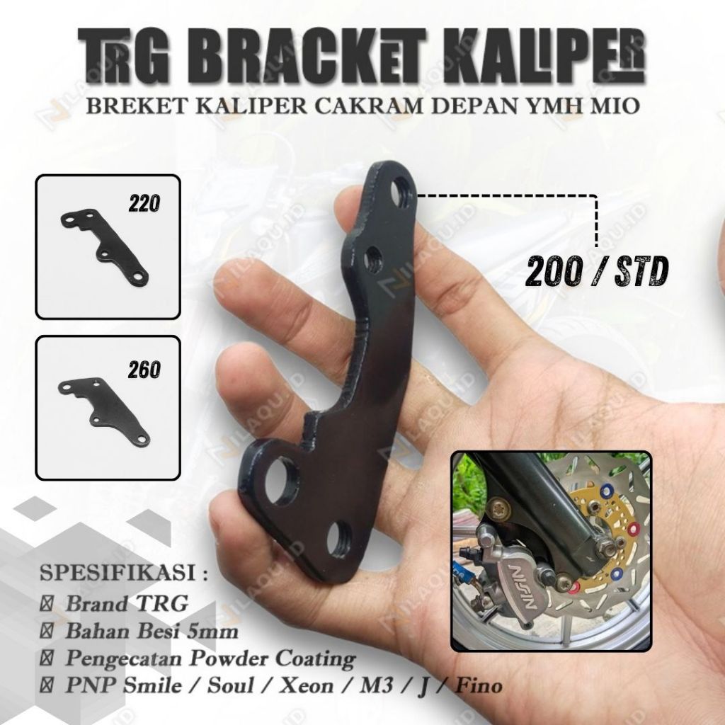 Bracket breket kaliper piringan cakram mio sporty mio smile kaliper mio 2 piston