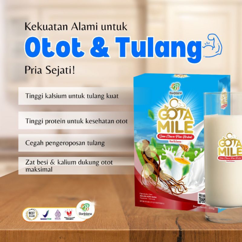 

Gota Mile Susu Etawa Plus Gingseng # 200gr