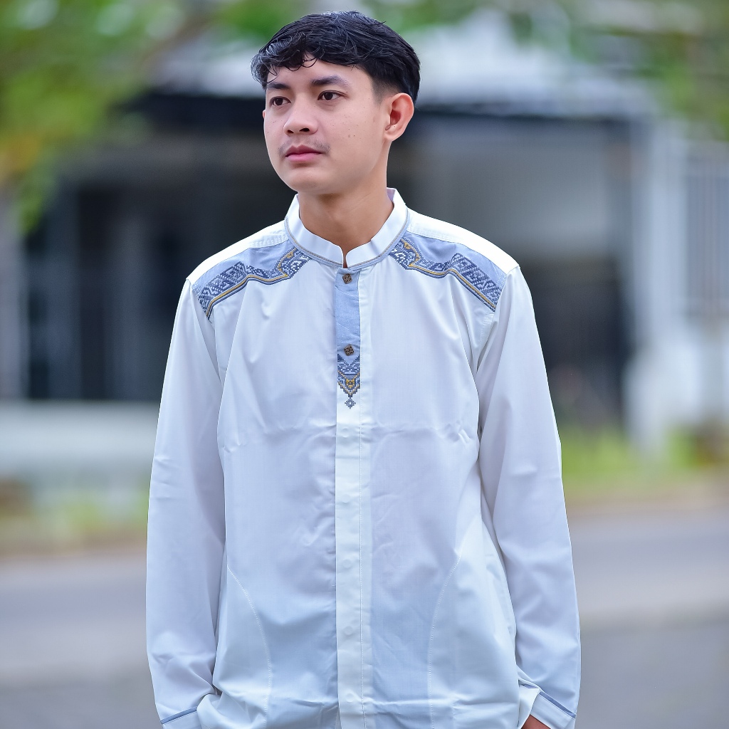 Baju Muslim Kemeja Panjang Pria Koko Syamil Premium