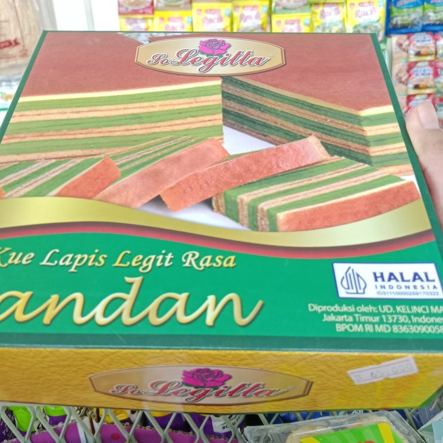 

So Legitta Kue Lapis Legit Rasa Pandan 650Gram