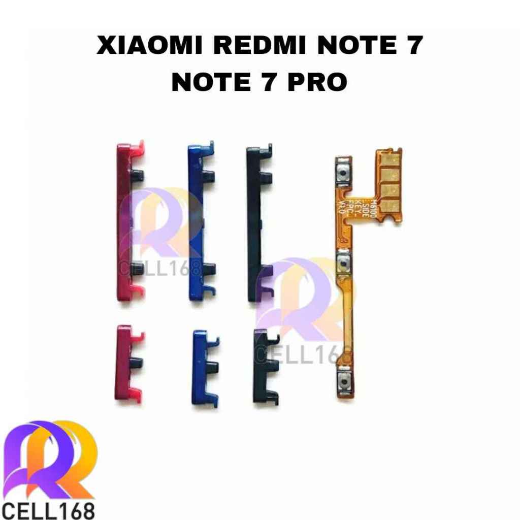 FLEXIBLE ON OFF VOLUME TOMBOL LUAR REDMI NOTE 7 NOTE 7 PRO TOMBOL VOLUME POWER