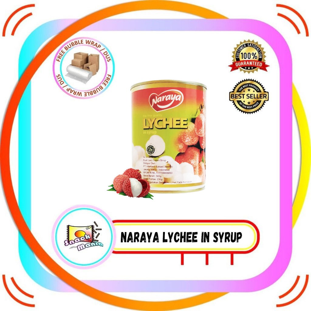 

Naraya Lychee In Syrup 565 gr Leci Kaleng