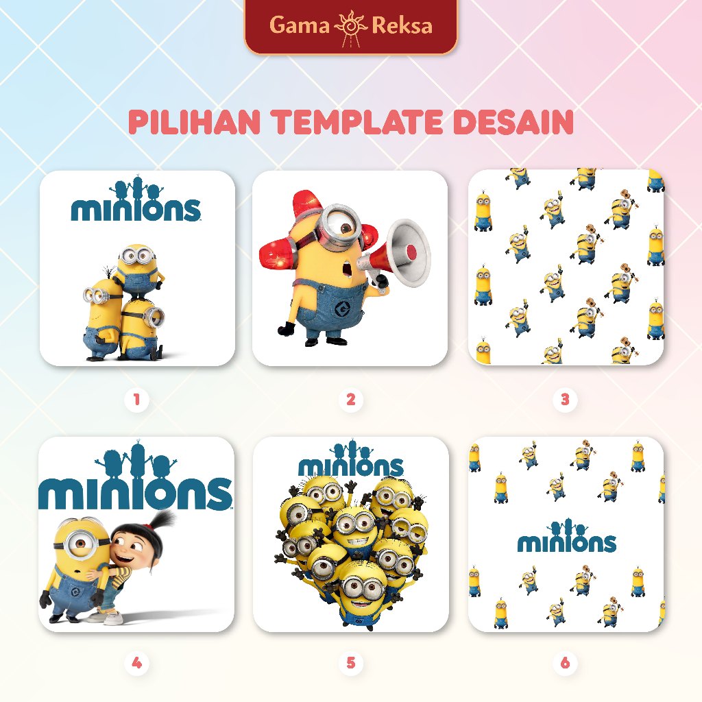 

Pilihan Desain Tema Minions Costum UV