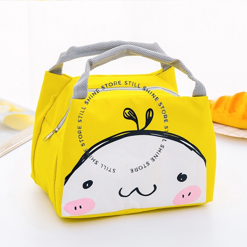 Tas Cooler Bag Tempat Wadah Kotak Lunch Boks Bekal Nasi Lauk Makan Siang Anak Sekolah