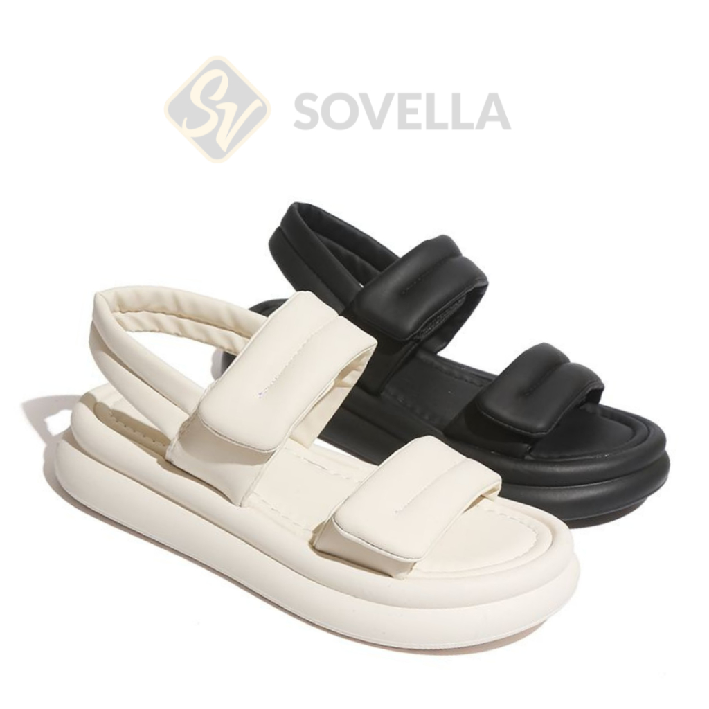 SOVELLA Lucy Sepatu Sandal Kasual Sendal Tali Wanita Kekinian