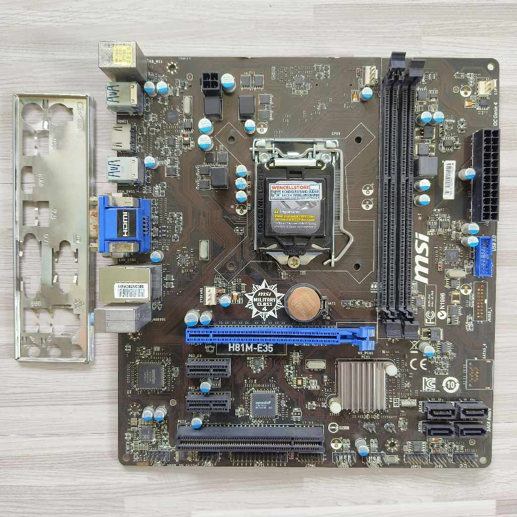 MAINBOARD MSI H81M-E35 LGA 1150 MICRO ATX