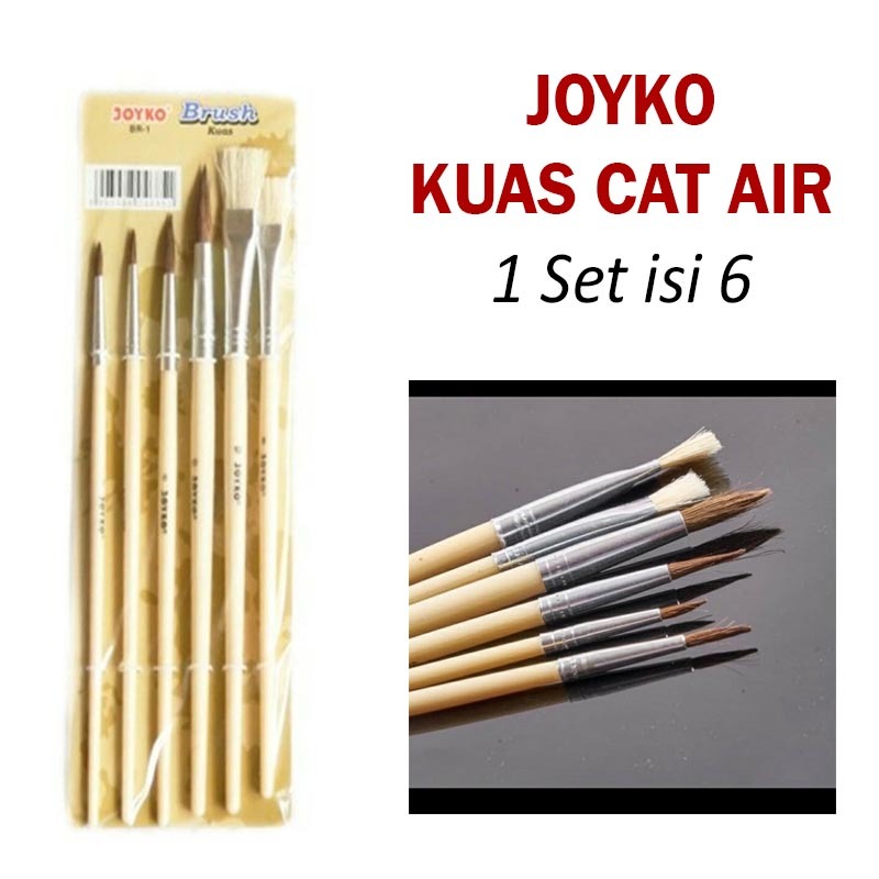 

kuas set joyko isi 6 pcs / kuas joyko BR-1