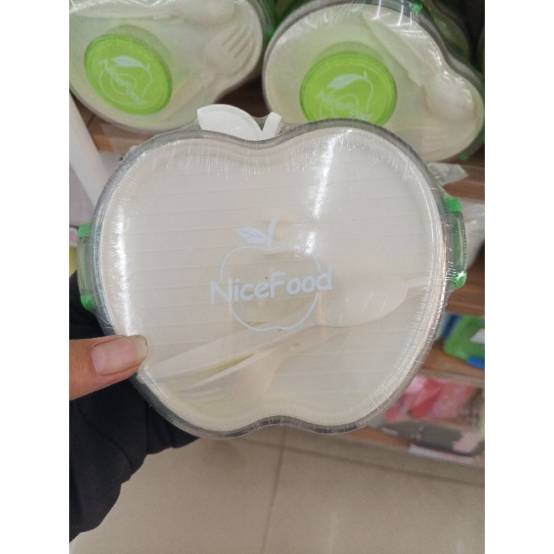 Niceso Official Lunch Box Kotak Makanan Kotak Penyimpanan Unik Motif Buah Apel