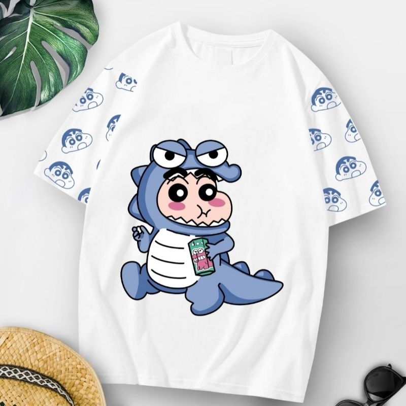 KAOSLAGI Kaos Karakter Wanita Kaos Sinchan Dino Kaos Sinchan Dino Wanita Kaos Lucu Wanita Kaos Sinch