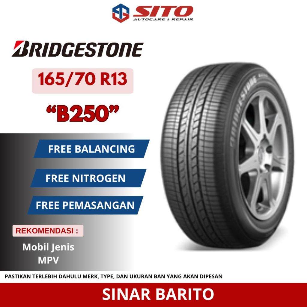 BAN BRIDGESTONE 165/70 R13 B250