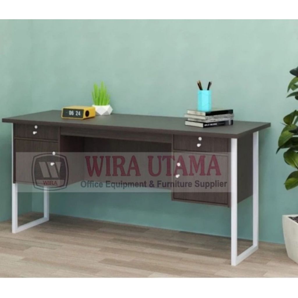 Meja 1 Biro Kaki Besi / Meja Kantor 1 Biro Kaki Besi / Meja Kerja Kaki Besi 1 Biro / MEDAN SUMUT