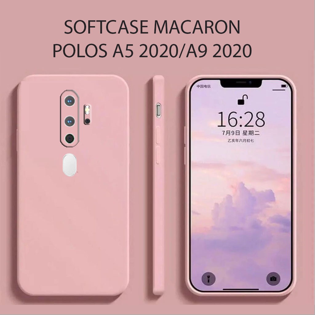Softcase Polos Case OPPO A5 2020 A9 2020 | Case Macaron OPPO | Case OPPO | Case Handphone | Casing H