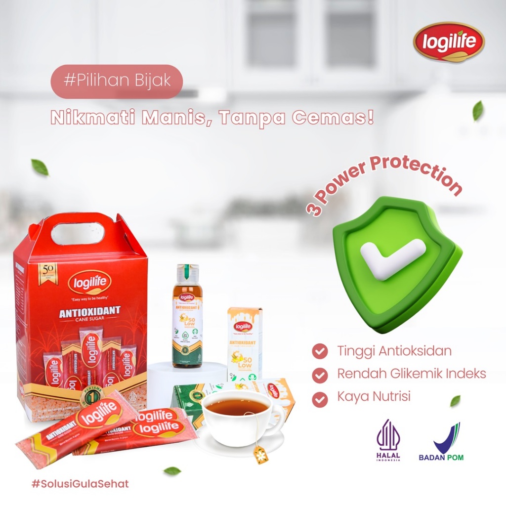 

[BPOM] Logilife Gula Sehat Asli Tebu Anti Diabetes Antioksidan Tinggi