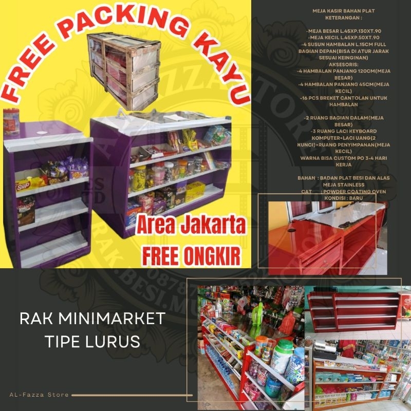 meja kasir minimarket supermarket meja kasir toko termurah