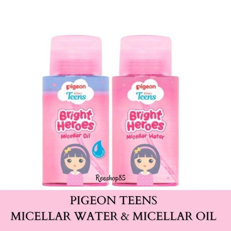 PIGEON TEENS Bright Heroes Micellar Water Micellar Oil 100ml | Pembersih Wajah Untuk Anak Remaja Men