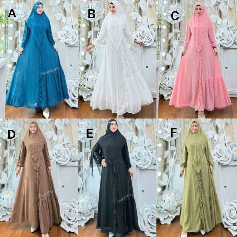 Daniya Series by Humaira || Gamis Set Syari