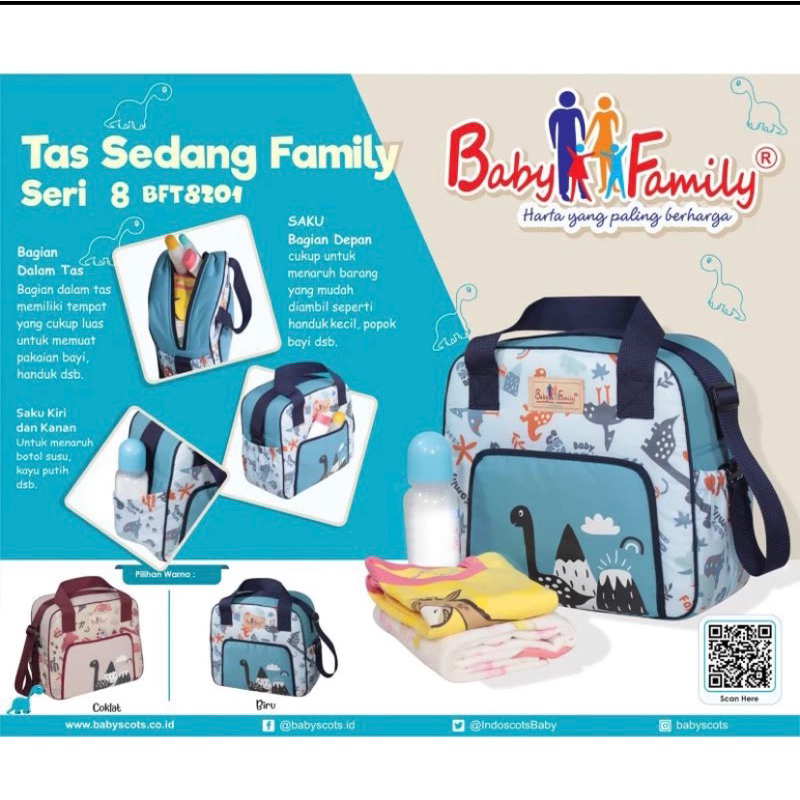 Tas Bayi Medium Baby Family by Baby Scots