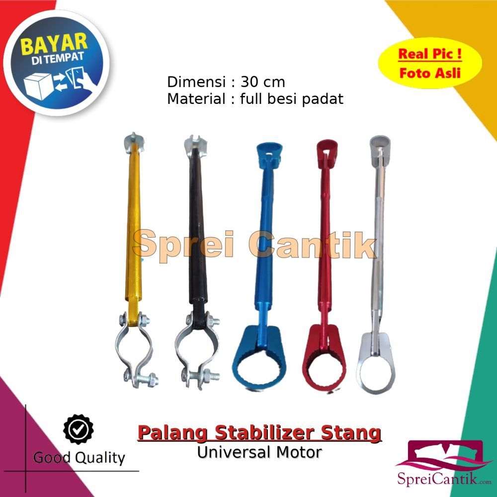 PROMO Stabilizer Palang Stang Variasi Motor Besi Padat CNC (Byson, Vixion, Tiger, Trail, CB150R, Ver