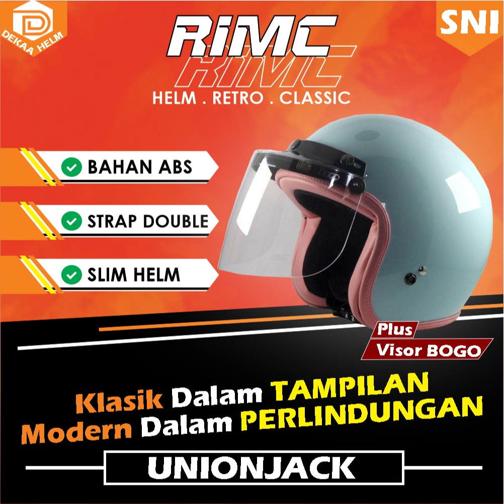 HELM HELEM HLEM HLM HELMET MOTOR RIMC CLASSIC KLASIK MURAH TERBARU BERKUALITAS KEREN PRIA WANITA COW