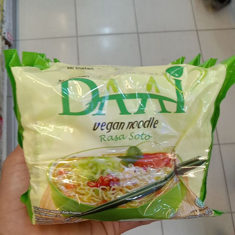 

mie daai vegan rasa soto / dan rasa mie goreng isi 5bungkus