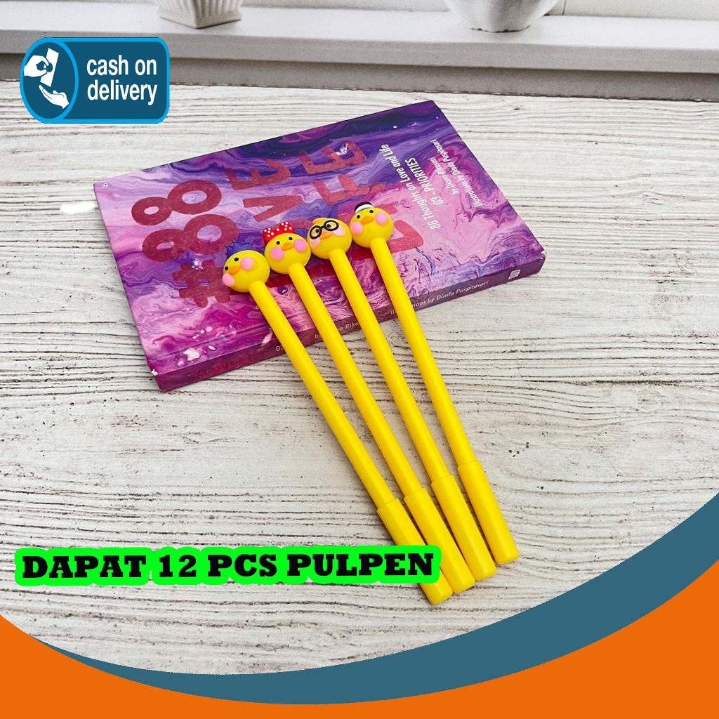 

SELUSIN (12 PCS) PULPEN GEL BEBEK KUNING PGK-1441 PEN PENA BOLPEN BOLPOIN LUCU KARAKTER ANAK ALAT TULIS KANTOR SEKOLAH MURAH TERMURAH COD