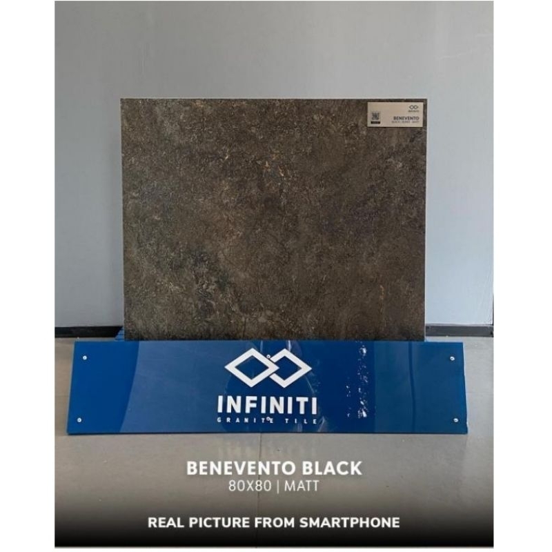 Granit Infiniti Benevento Black 80x80 Matt