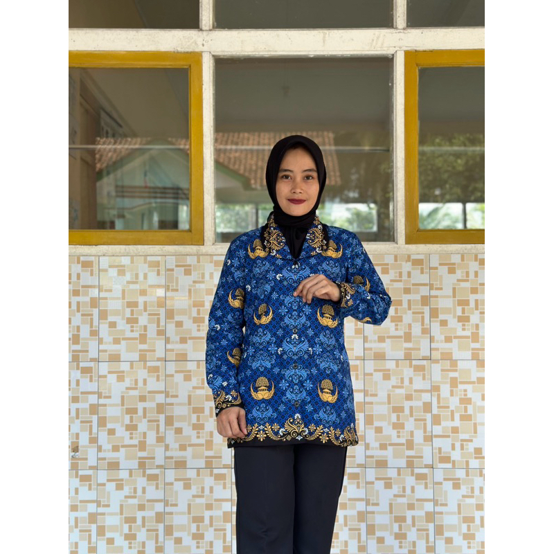 Atasan korpri wanita terbaru bahan C40S