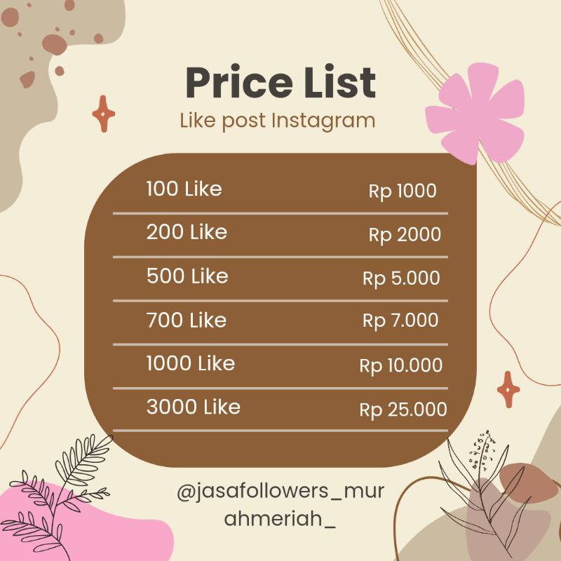 Like Postingan Instagram | Like Instagram | 1000 s.d 3000 like