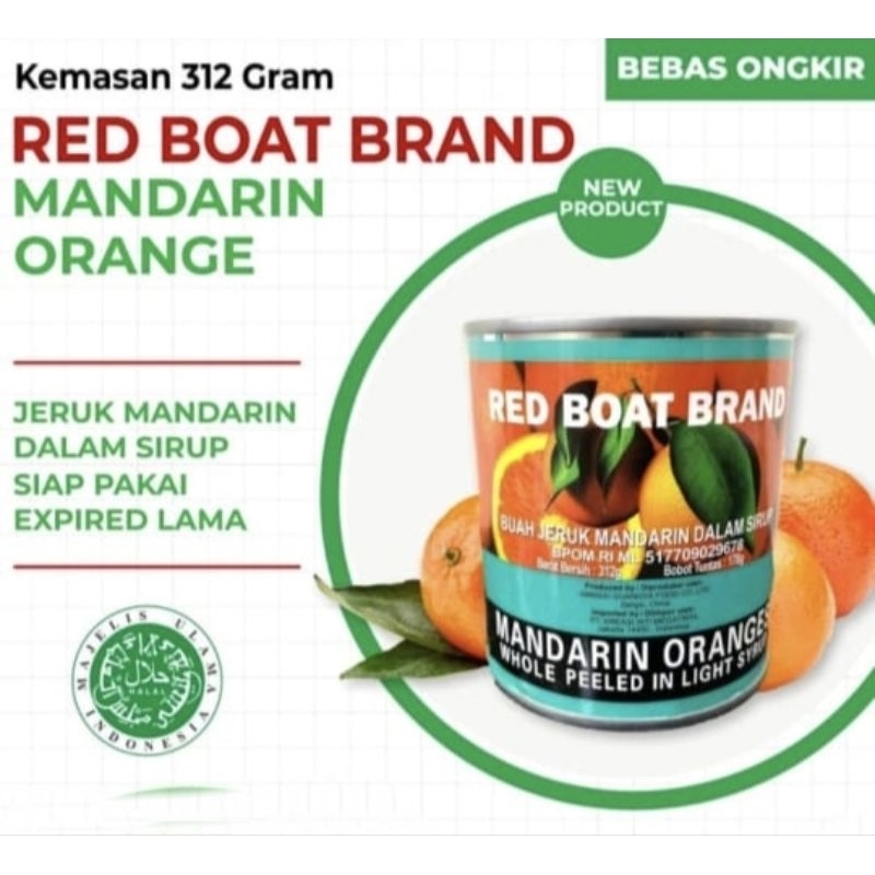 

Red Boat Mandarin Orange / jeruk mandarin dalam sirup 312gr