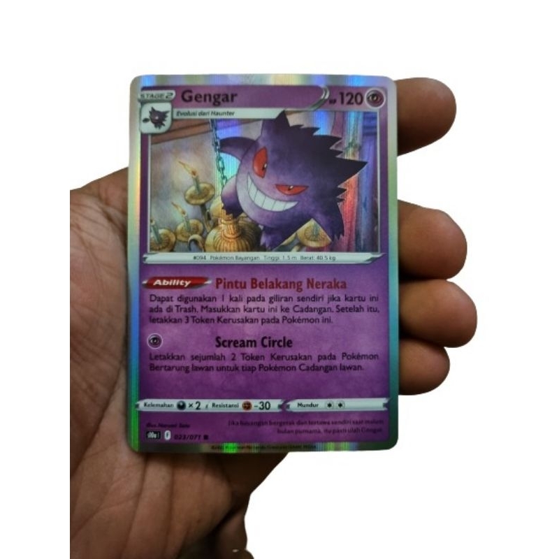 Gengar Holo s10a l 023/71 R Pokémon TCG Indonesia