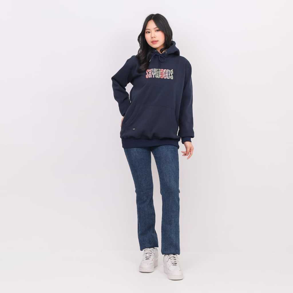 Skywoods Apparel Pullover Hoodie Premium Original NY02 Unisex - Navy Jaket Hoodie Pria