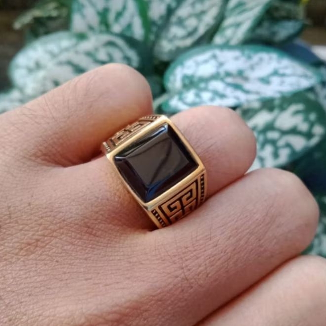 batu cincin akik yaman wulung kotak kristal