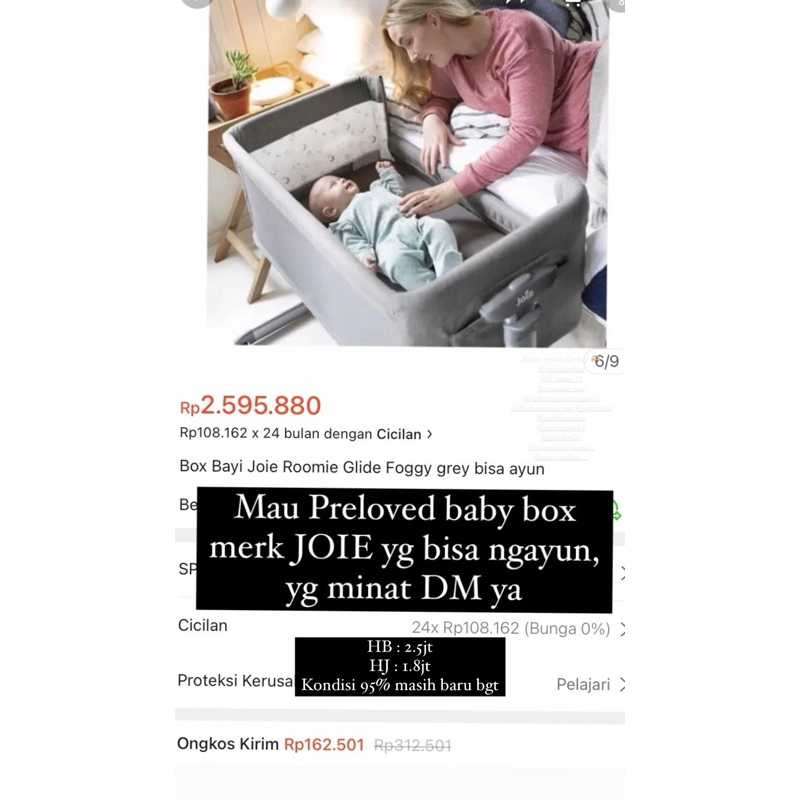 PRELOVED BABY BOX JOIE BISA NGAYUN
