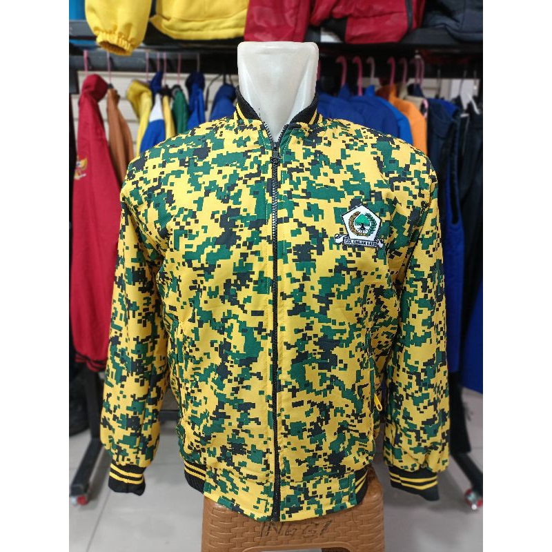 Jaket Golkar Loreng // Jaket Loreng Golkar Terbaru // Jaket Golkar Keren// Jaket Golkar kerah kemeja