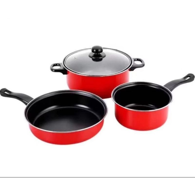 Panci set 3 in 1 tutup kaca COMBINATION POT SANGAT COCOK UNTUK KADO / HADIAH DLL FL BAGUS CANTIK MUR