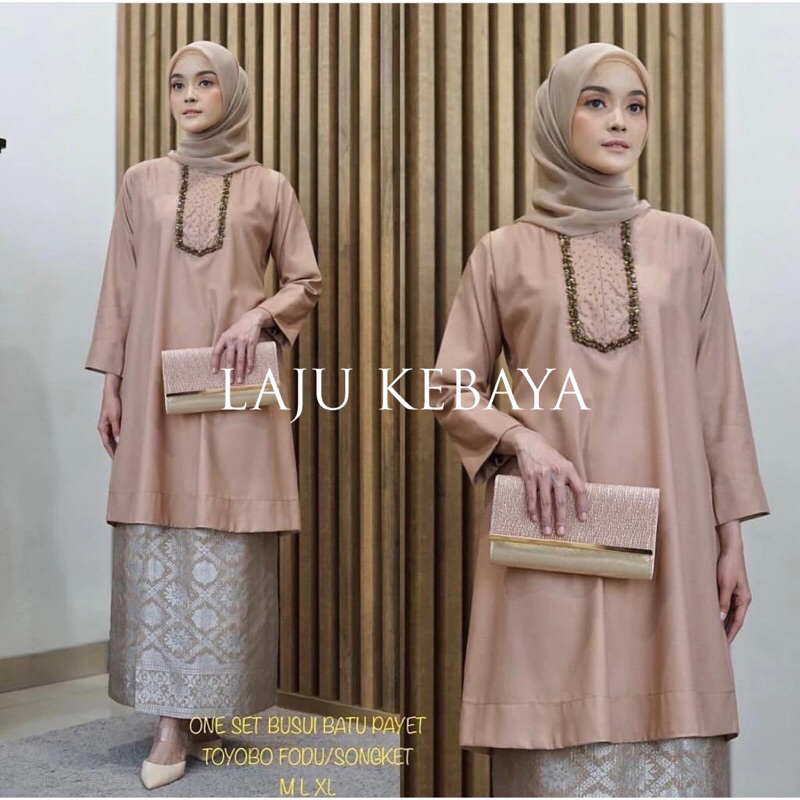 LAJU KEBAYA - (BISA COD) Tunik Model Terbaru / Tunik Batu Payet Ima Toyobo / Long Tunik Ima Toyobo /